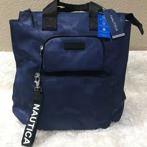 Nautica Backpack Off Course Indigo Blue Army Style
